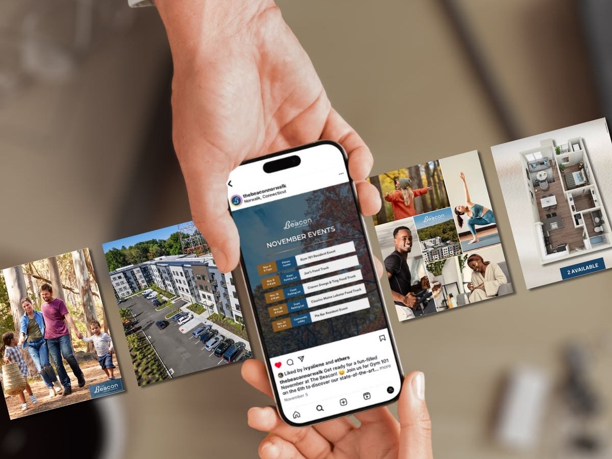 Contenido de redes sociales en un teléfono
